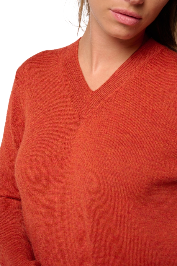 Baby Alpakawolle kaschmir pullover damen sydney pumpkin xs